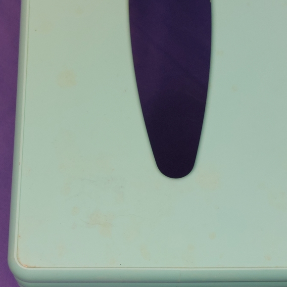 Vintage Mint Green Plastic Tissue Box Cover - Picture 10 of 12